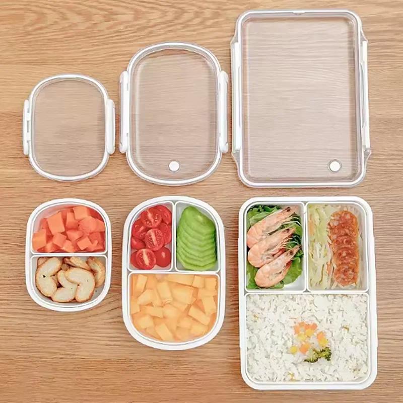 Multipurpose Lunch Box Microwave Heat-resistant Plastic Food Fruit Storage and Sealing Box Portable Leakproof Bento Box Lunchbox