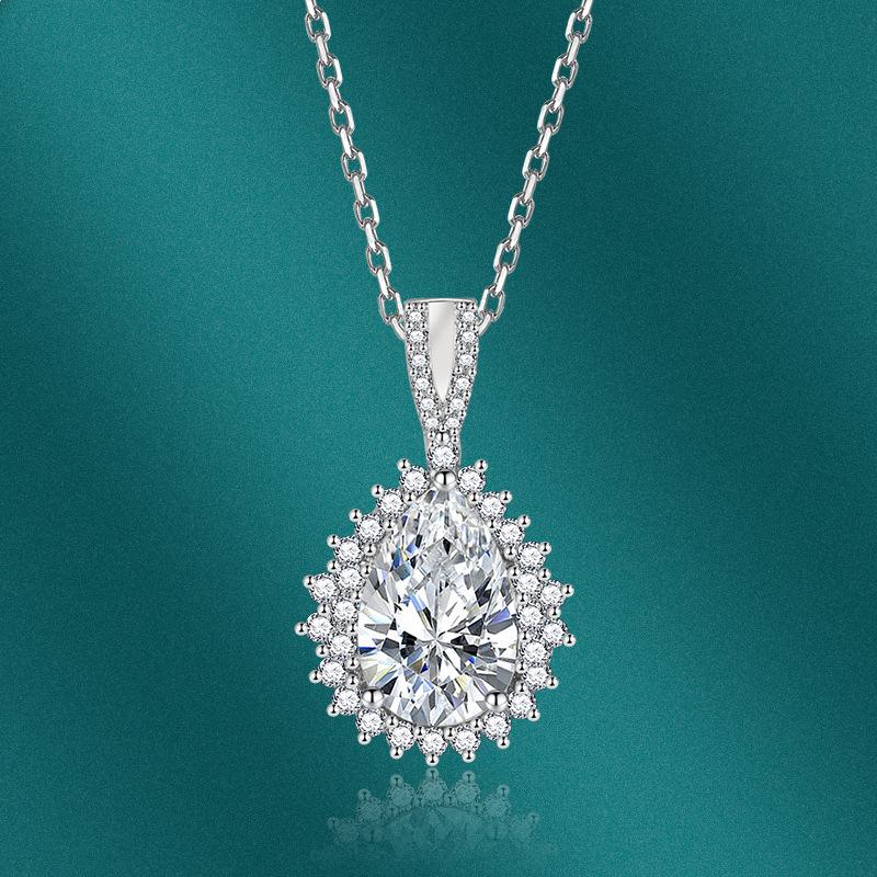 

BELLA BOX подвеска в форме капли ожерелье многоцветная модная свадебная помолвка ювелирные изделия белый