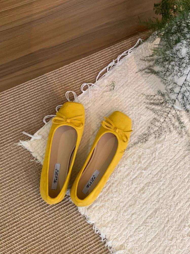 French Bow Red Flat Shoes Grandma Shoes Spring and Autumn One-pedal Lazy Shoes Gentle Single Shoes Retro Women's Shoes