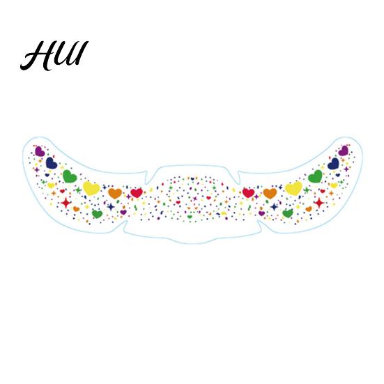 Rainbow Festival Face Stickers Metallic Freckle Heart Decals Water-based Waterproof Temporary Tattoos for Parties Festivals Photo Booths Star And Dot