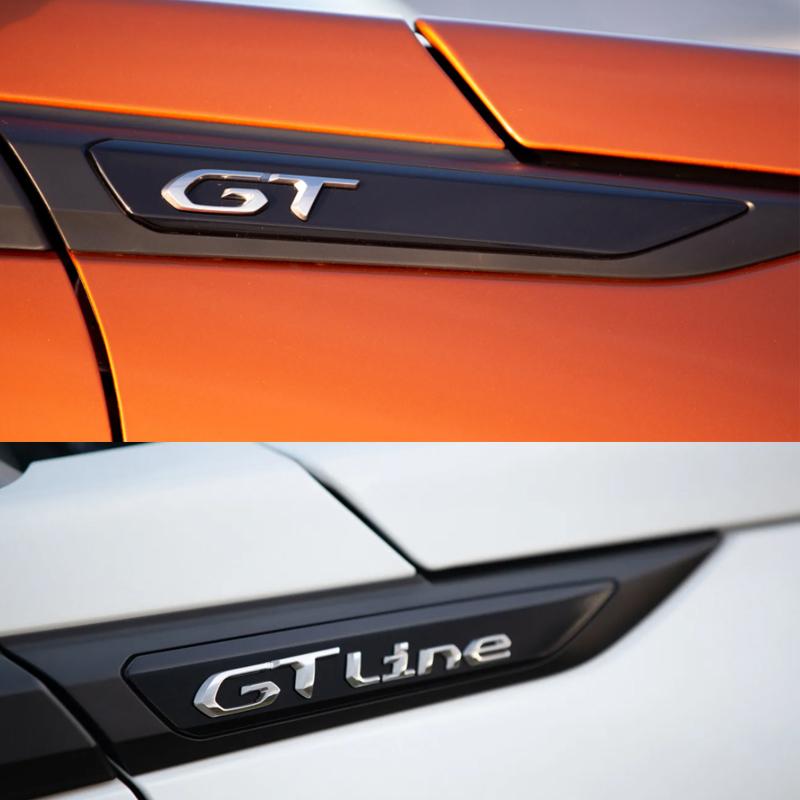 3D Car Sticker GT Logo Metal Emblem Badge Decals For 208 GT LINE 2008 E208 308 306 106 206 205 307 3008 207 508 5008