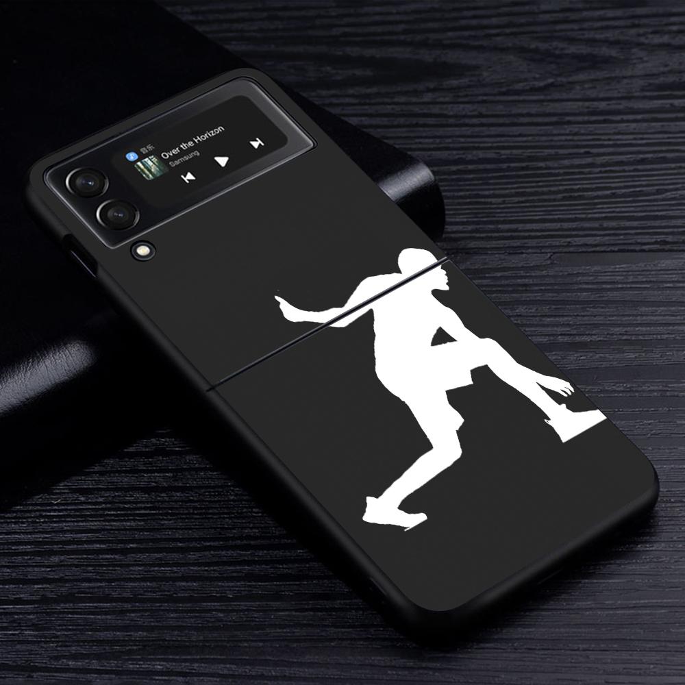 Cell Phone Case for Samsung Galaxy Z Flip3 Flip4 5G Black Coque Z Flip 4 3 Hard PC Cover Zflip3 Funda Basketball Dunk Star Slam