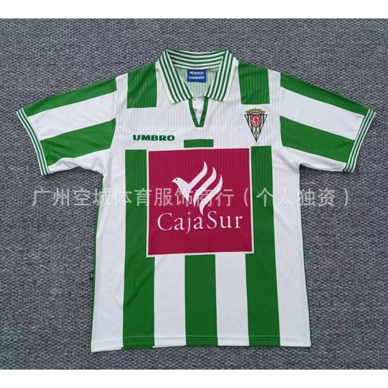 Retro Football Jersey 90s 90-97 Sporting Gijn Celta Vigo Rayo Vallecano Mlaga Short Sleeve Soccer Shirt
