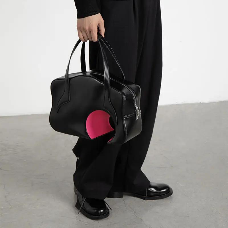 New Spring Fashion Women Bag Designer Euro-America Style PU Geometric Hollow Out Shoulder Bag Handbag Luxury Girls Bag