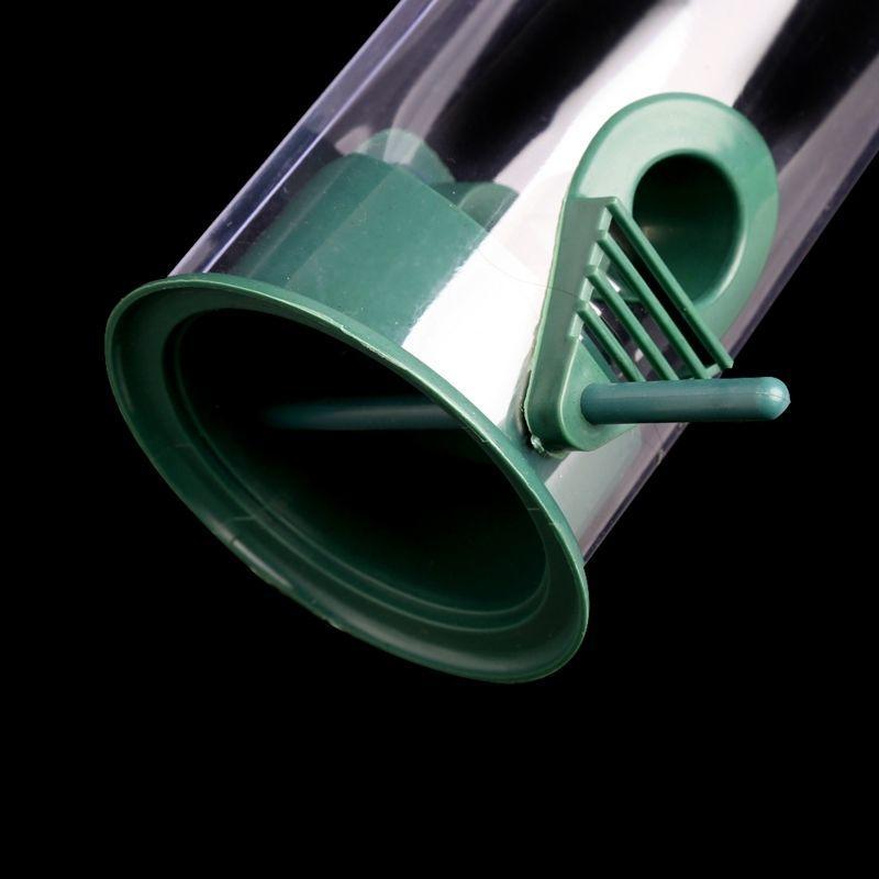 Wild Bird Hanging Feeder Seed Container Hanger Garden Outdoor Feeding Green