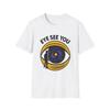 Unisex Softstyle T-Shirt Surreal Cosmic Eye Galaxy Illustration