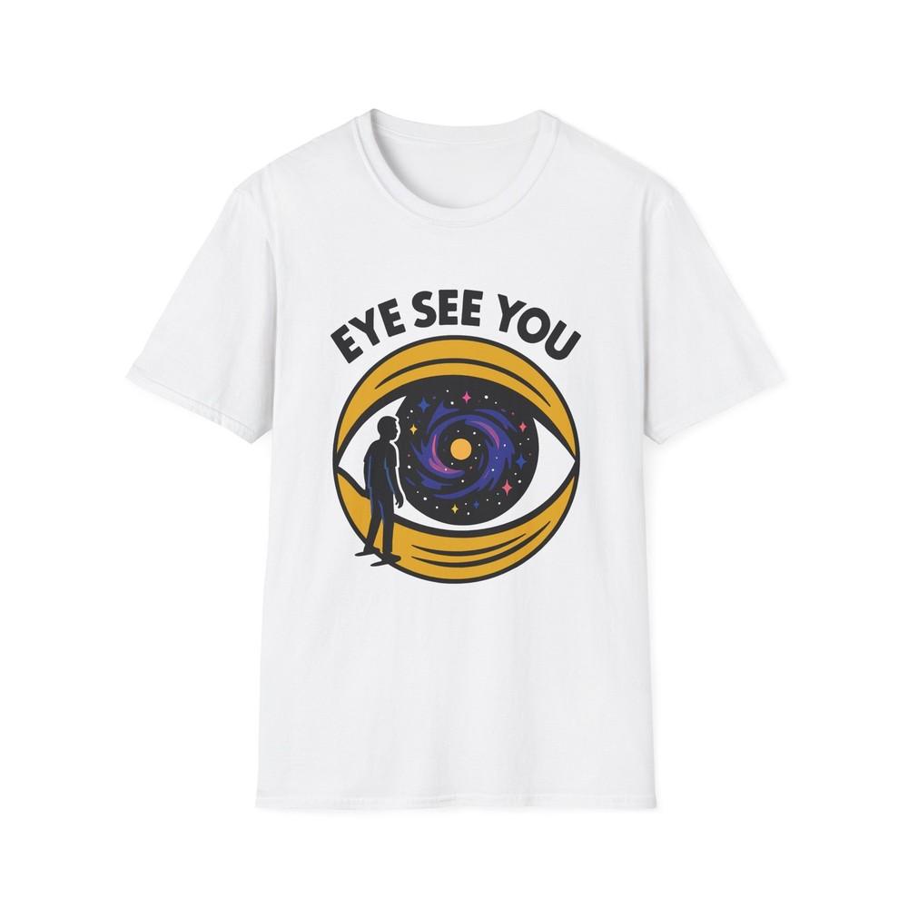 

Unisex Softstyle T-Shirt Surreal Cosmic Eye Galaxy Illustration M