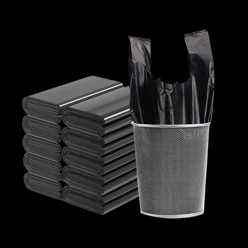 Qianzhihe Black Handle PE Trash Bags