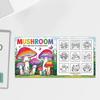 Big Coloring Book for Children Toddler Cartoon Mushroom Coloring Book Animal Dinosaur Coloring Book for Kids 21X21cm