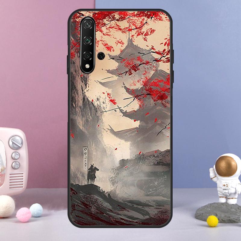 Japanese Style Art For Huawei Nova 9 10 SE 3i 7i 8i 11i 12i Y60 Y61 Y70 Y72 Y73 Y90 Y91 P20 P30 P40 Lite Case