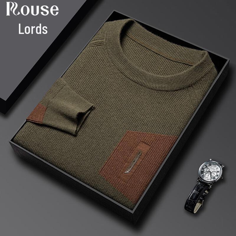 Luotz Men's Skin-Friendly Crew Neck Business Casual Sweater
