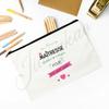Merci Maitresse French Print Makeup Bag Travel Neceser Toiletry Storage Pouch School Pencil Bags Best Graduate Gift for Teacher