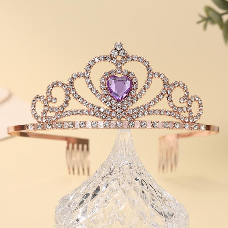 Bridal Crown Headwear Alloy Rhinestone Headband Wedding Crown Birthday Hair Accessories Party Headband Accessories
