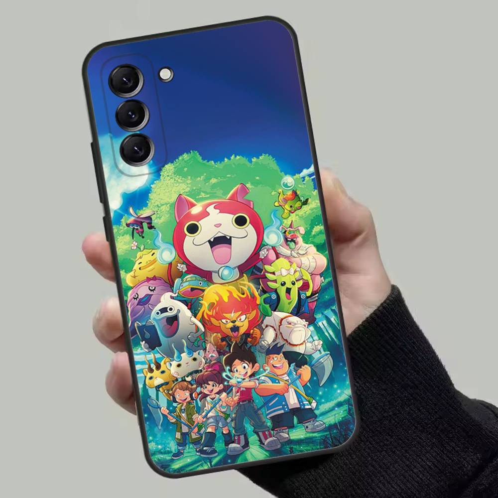 Yo-kai Watch Anime Phone Case For Samsung Galaxy A13,A21s,A22,A31,A32,A52,A53,A71,A80,Soft Black Shell