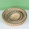 Round Handmade Bamboo Storage & Winnowing Basket - Farmhouse Fruit & Vegetable Basket