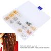 Hair Braid Rings Dreadlocks Beads Hair Rings Clip Earrings Hair Pendants Decoration Set