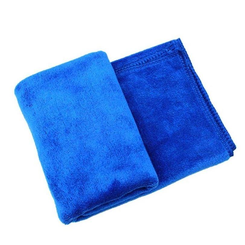 1pcs/2pcs Thicken 30*70cm Blue Absorbent Wash Cloth Car Auto Care Microfiber Cleaning Towels Cloths