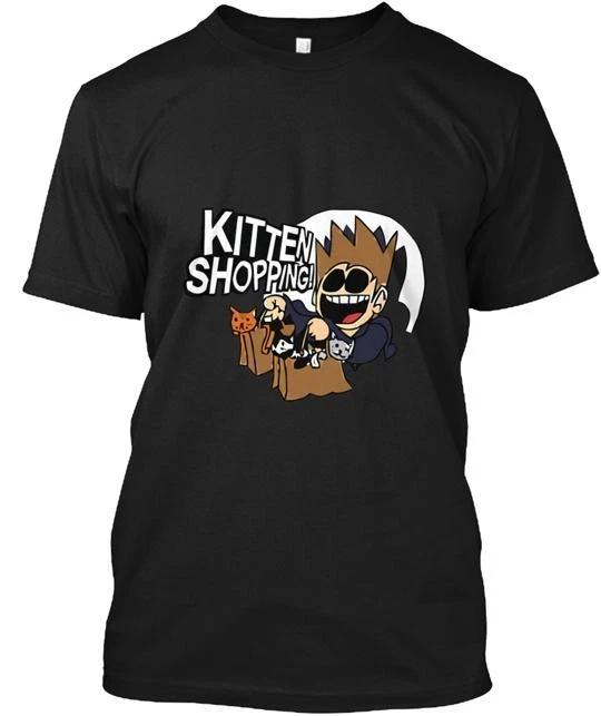 

Eddsworld Kitten Shopping 100% Cotton T-shirt Mens Tees Top Made in the USA T-Shirt Tee Top Unisex 4XL