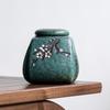 Vintage Plum Blossom Ceramic Tea Jar Sealed Coffee Candy Jar Antique Art Decorative Jars Storage Ornaments Home Decoration Gifts