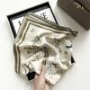 Spring and summer thin mulberry silk scarf women's beige pony silk 70 small square scarf professional decorative silk gift