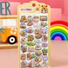 4pcs Creative Animal 3D Stickers Cute Cartoon Capybara Bubble Sticker Waterproof Decoration DIY Luggage Phone Decals Gift
