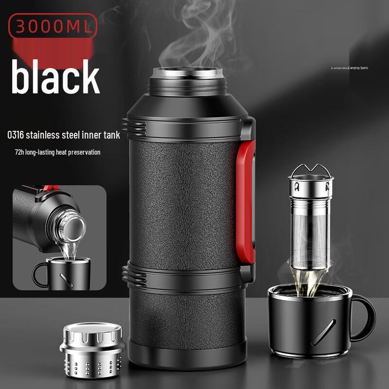BEANBEANLOVE 3L Термос из нержавеющей стали 316 для путешествий и автомобиля