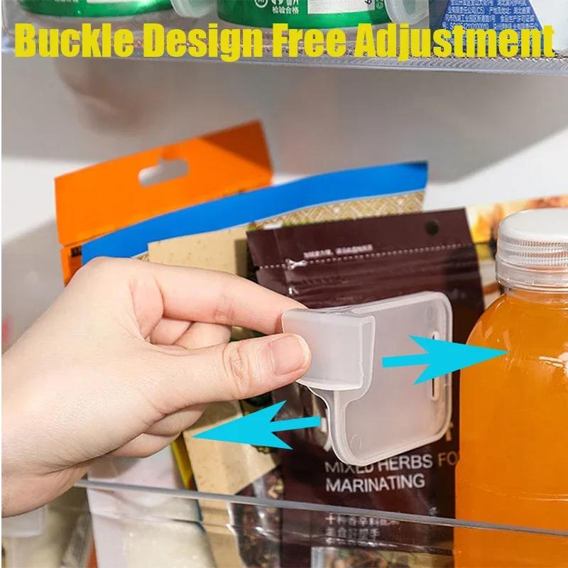 

Space Saving Refrigerator Partition Board, 4 Pcs Kitchen Storage Bottle Rack Shelf Organizer, Convenient And Practical China Mainland