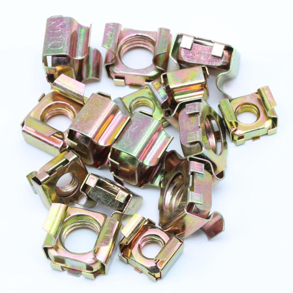 Combination Cabinet Screws with Square Cage Nuts and Crown Screws (M4, M5, M6, M8, M10)