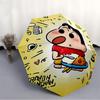 1pc Crayon Shin-chan Automatic Open/Close Umbrella - Compact Travel Umbrella with 8-Rib Durable Frame, Lightweight & Portable for Commuting, Fashionab