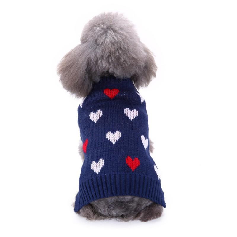 Pet Dog Sweater Winter Christmas Knit Striped Red Snowflake Costume Small Medium Large Dogs
