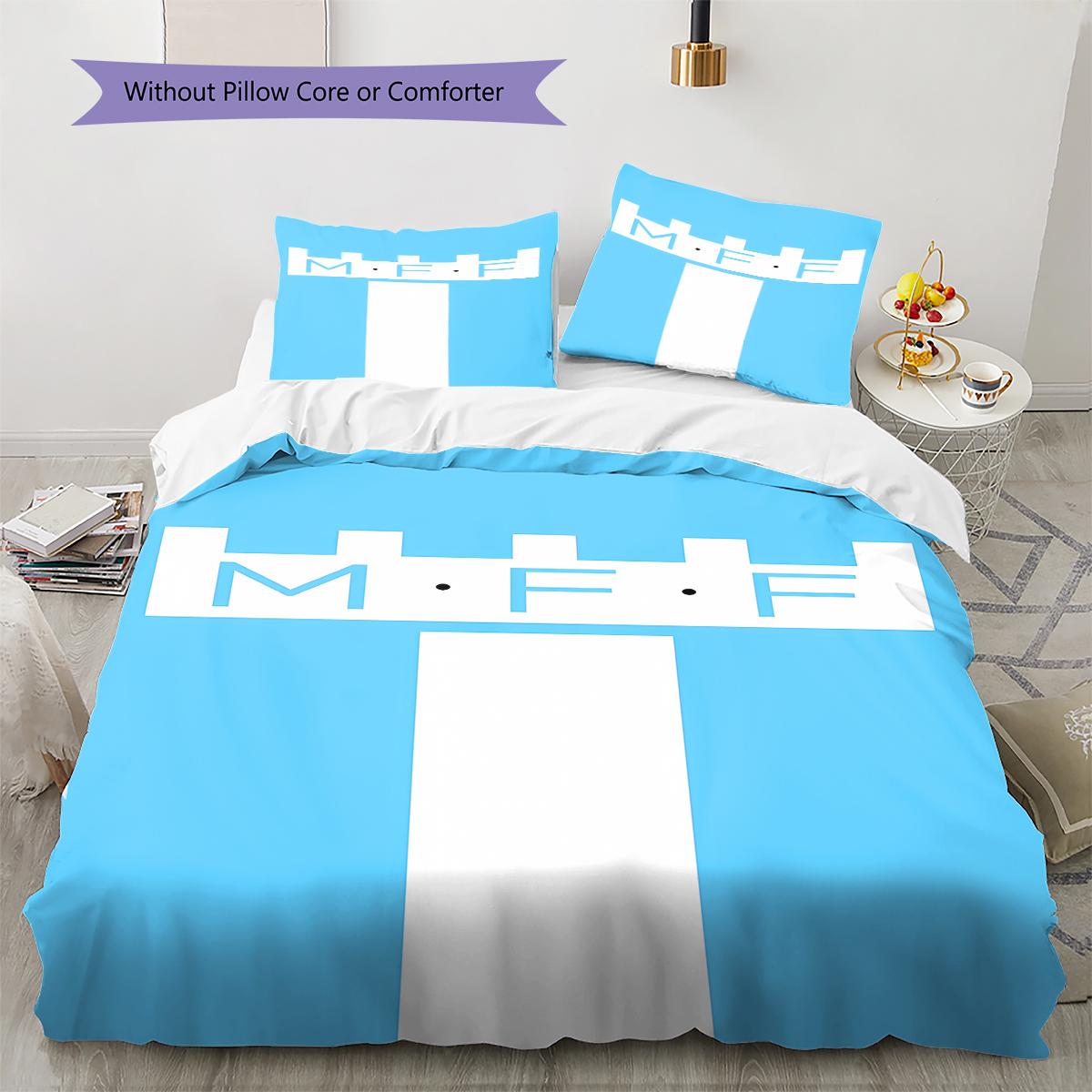 

Malmo FF Pattern Bedding,Quilt Set Quilt Cover Pillowcase Home Birthday Gift (1 * duvet cover + 2 * pillowcase, without core) 260x240cm