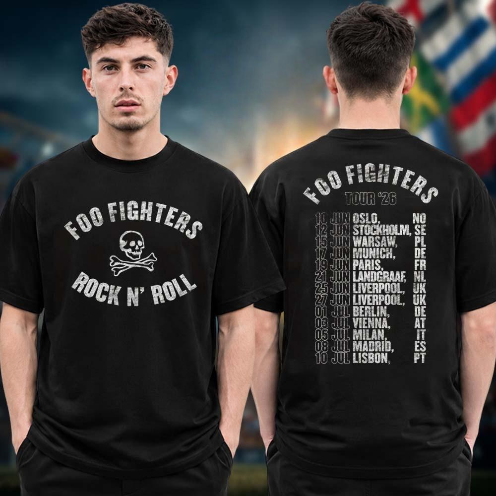 Foo Fighters Take Cover Tour Rock N Roll Merch Tshirt 100Cotton Clothing Unisex Men Women TShirts Y2k Casual Fan Popular Tee