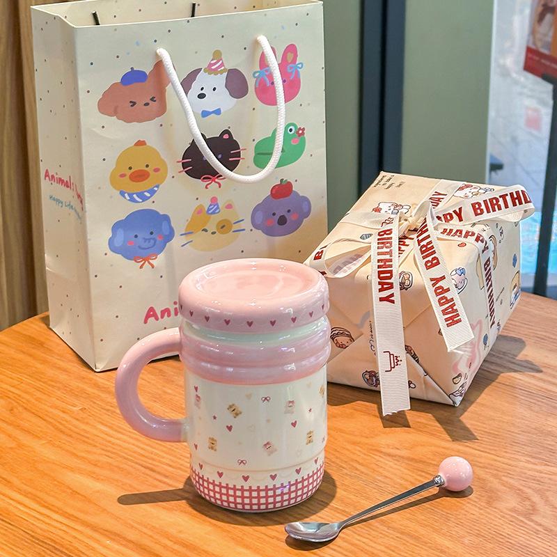 Narozeninové dárky pro spolužáky, učitele, vysoce hodnotné keramické hrnky s koťátkem, šálky na kávu a vodu a dárky