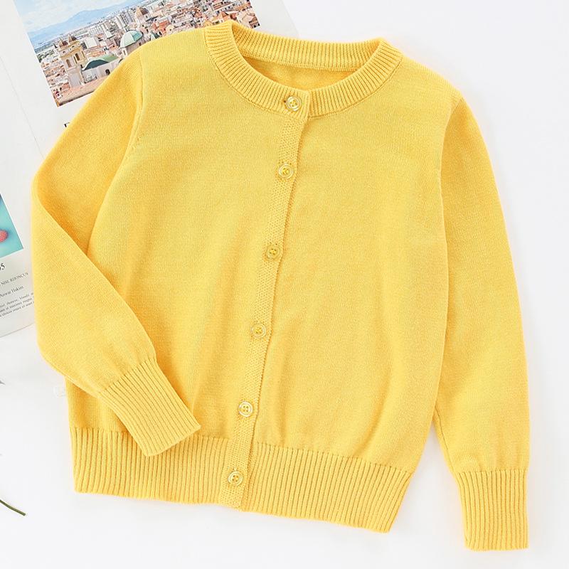 Spring Autumn 2025 Kids' Knit Cardigan Sweater Coat for Boys and Girls - Class Style