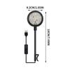 Small Fish Tank Light with USB and Adapter, LED, Full Spectrum and 360° Rotating Clip-On Mounting System