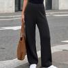 Women's Casual High Waist Straight Wide Leg Pants