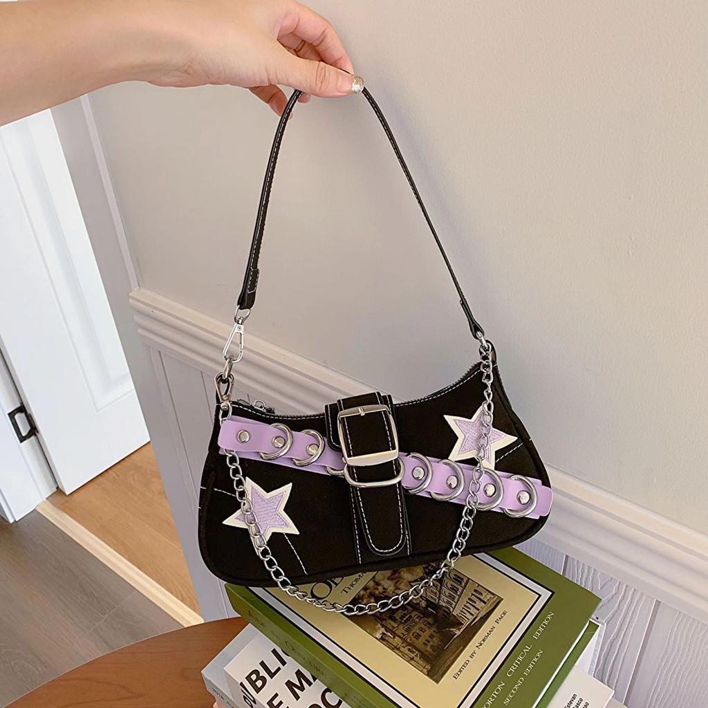 Niche Design Baguette Bag Women'S Tide Sweet Cool Babes Premium Feeling Armpit Bag
