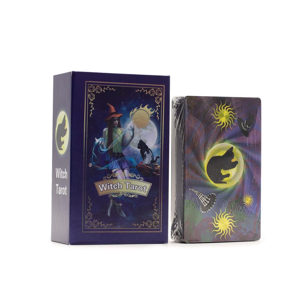 Purple Foil Tarot Card Set – Witch Tarot – with booklet