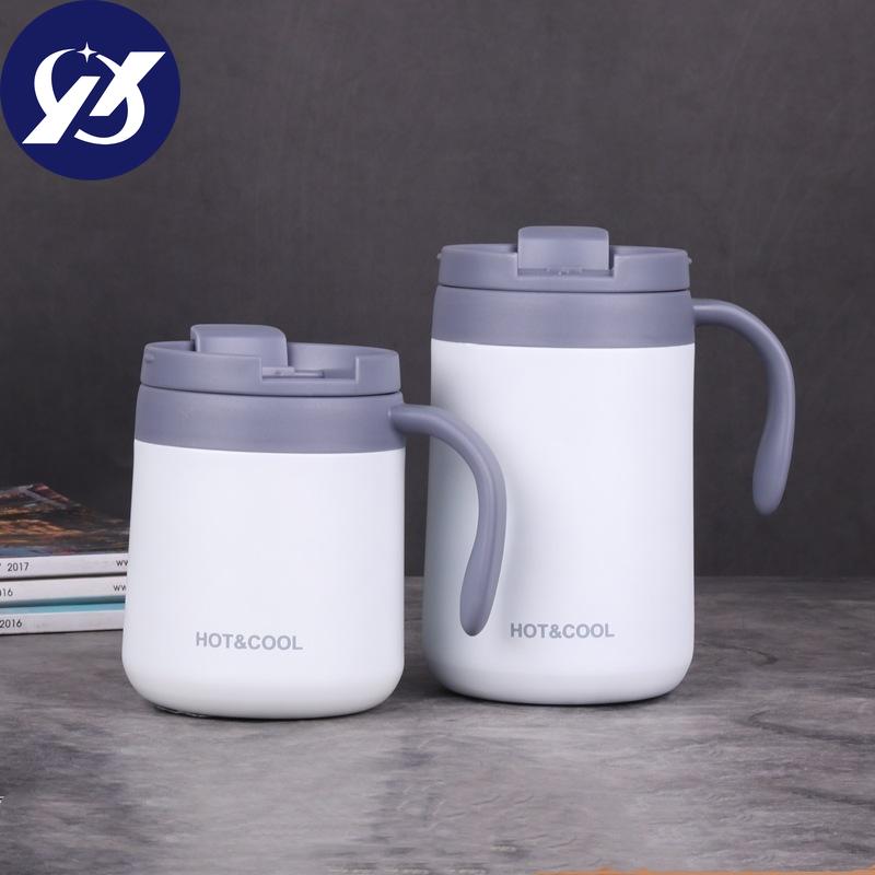 Vacuum Thermos  Cup  Stainless   Steel Double Layer Mini Tea Coffee  Cup With Lid Non-slip