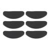 20 Pairs Silicone Eyeglass Nose Pads D Shaped Slip Resistant Adhesive Nose Cushions for All Types Glasses Black