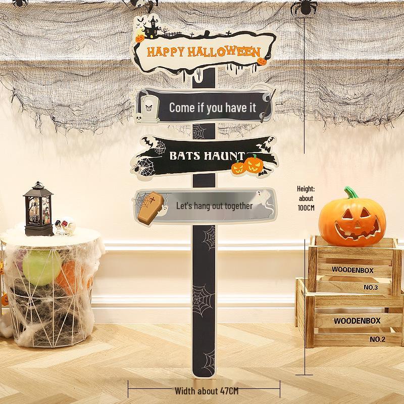 Halloween Pumpkin Lantern Board Standee for Outdoor/Kindergarten Decorations