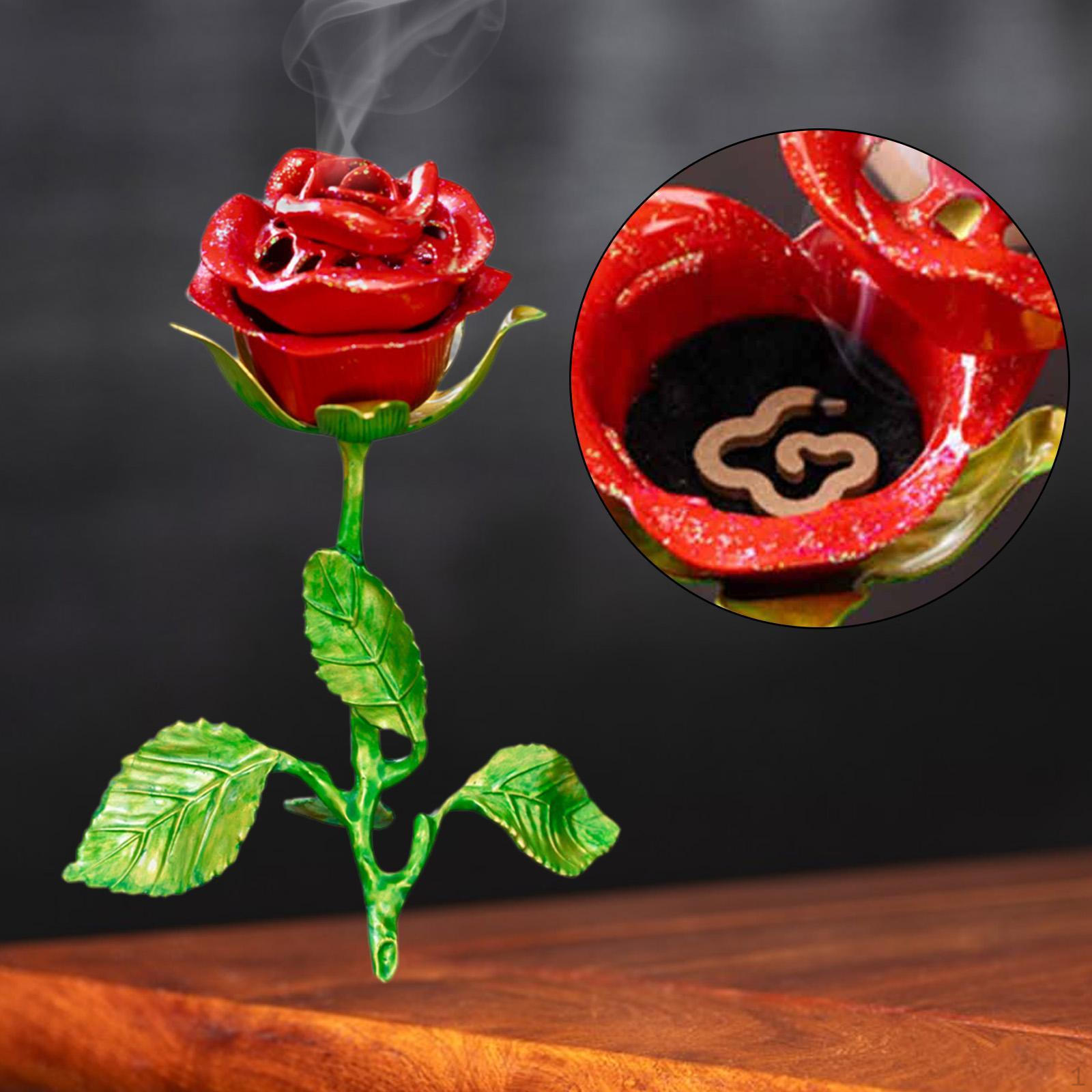 

Burner Shaped Ornament Handmade Sturdy Home Decor Holder for Office Outdoor , Red