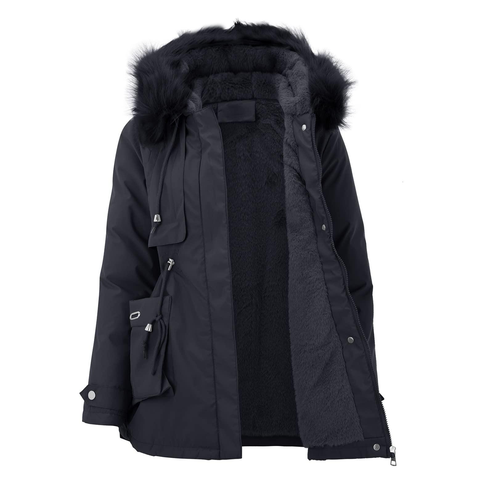 

Женская однотонная корейская версия тонкой хлопковой куртки с капюшоном на шнурке XXL чёрный