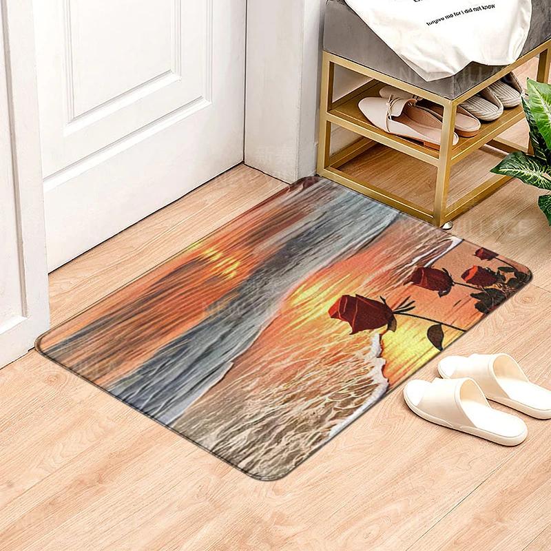 House Entrance Carpet Home Doormat Modern Nordic Style Room Bath Mat Foot Mat Bathroom Non-slip Mat Kitchen Water Absorption Mat