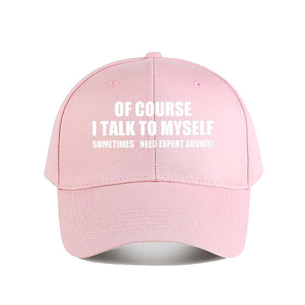 Funny SelfTalk Expert Advice Baseball Cap Fashion Unisex Sunhat Womens Outdoor Sports Snapback Cap