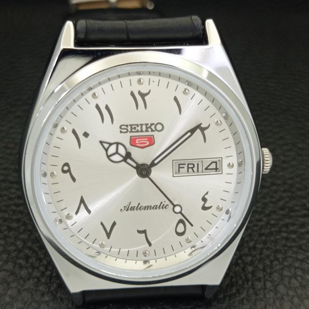 JAPAN VINTAGE REFURBISHED SEIKO 5 AUTOMATIC 6309A MENS SILVER WATCH a441361-5 Sk-a441361