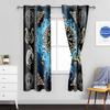 Viking Blackout Curta Scandinavian Pirate Totem Printed Curtain Room Darkening Ancient Mythology Tree of Life Window Treatments for Bedroom Living