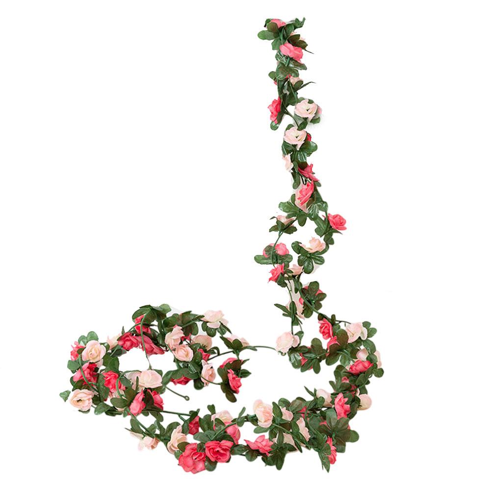 Artificial Rose Garland Decoration Wedding Artificial Floral Decoration As Shown Rose Vine Decoration Green Leaves
