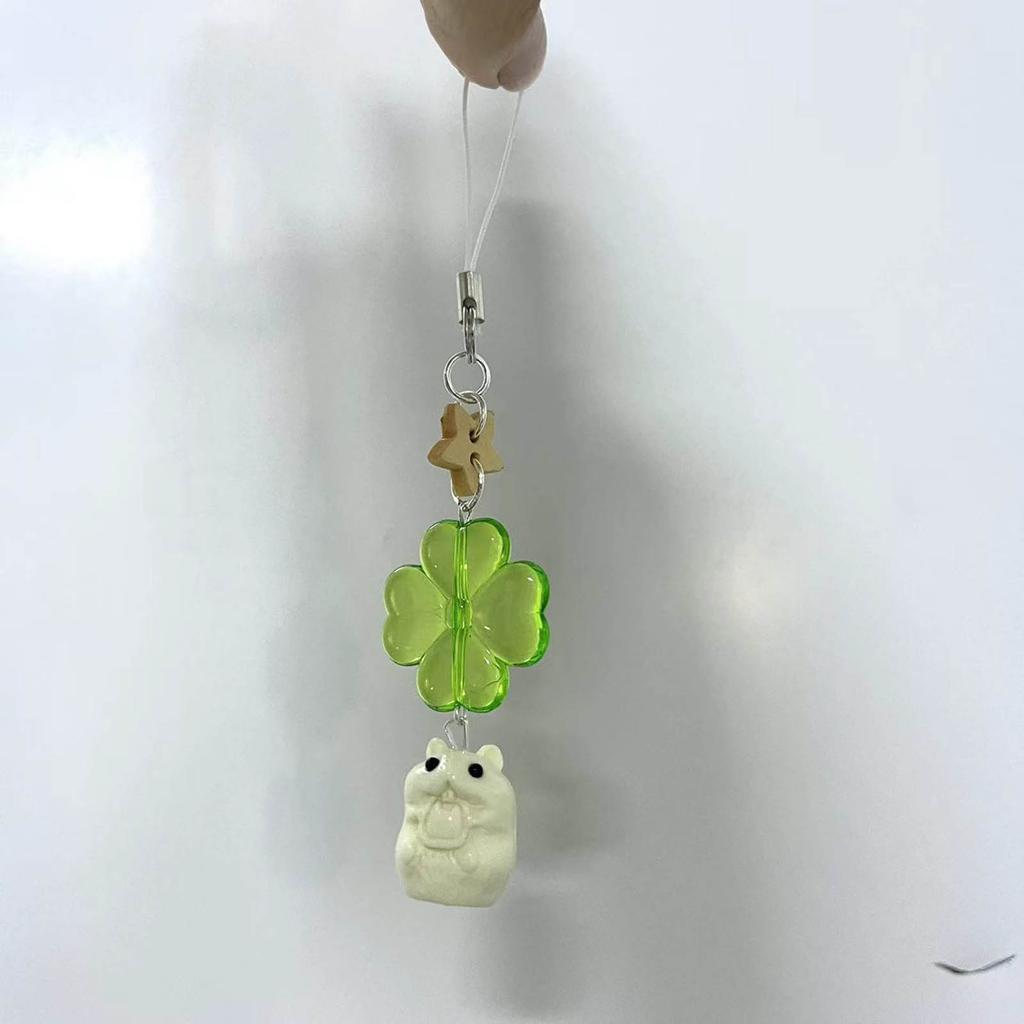 Eleganter Perlenanhänger für Mobiltelefone Modischer Schlüsselanhänger Bunte Murmeltierform Schlüsselanhänger-Accessoire für Telefone und Handtaschen