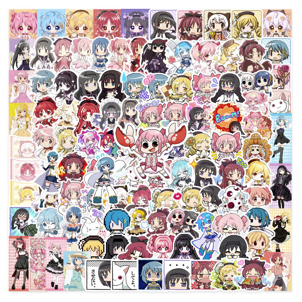 150Pcs/Set Puella Magi Madoka Magica Mini Diary Manual Stickers DIY Scrapbooks Album Decor Decals Stickers